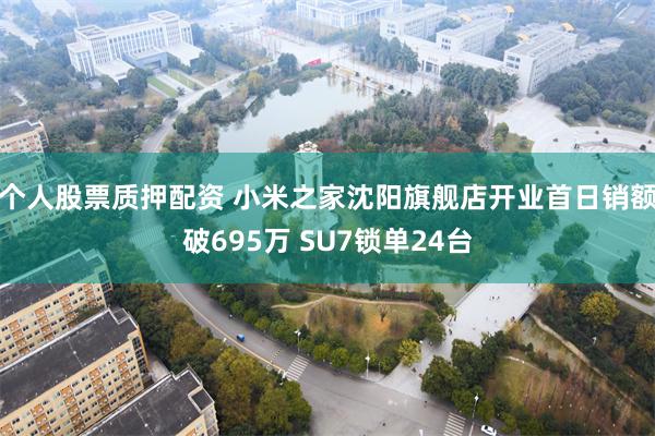 个人股票质押配资 小米之家沈阳旗舰店开业首日销额破695万 SU7锁单24台