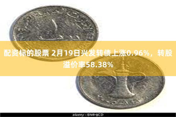 配资标的股票 2月19日兴发转债上涨0.96%，转股溢价率58.38%